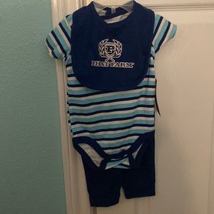 Phat Farm Baby Boys' 3-Piece Pants Layette Set Outfit - navy/multi, 6 - 9 months